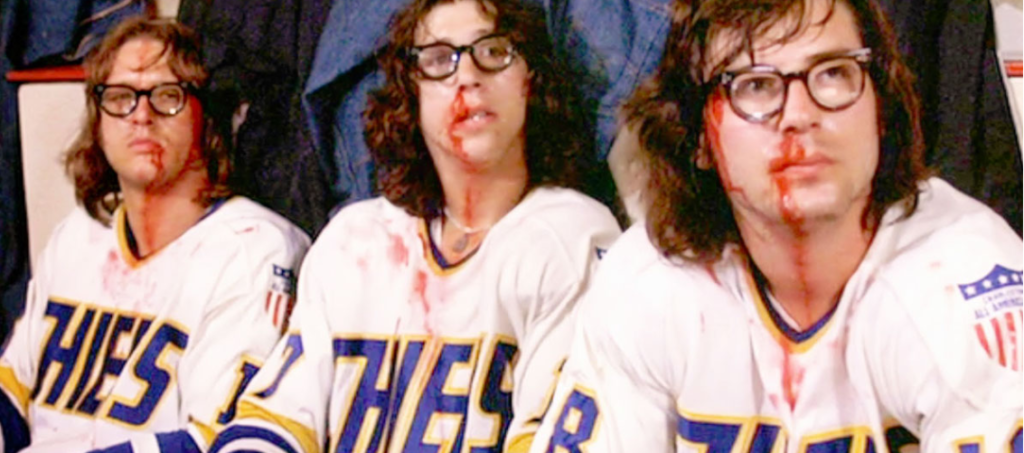 The Hanson brothers from Slap Shot the movie