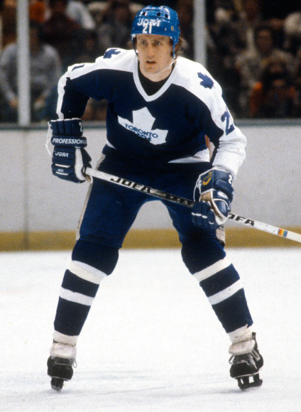 Borje Salming of the Toronto Maple Leafs
