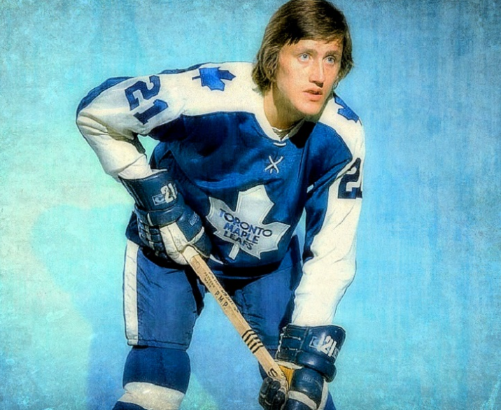 Borje Salming with the Toronto Maple Leafs