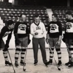 Art Ross coaching the Boston Bruins
