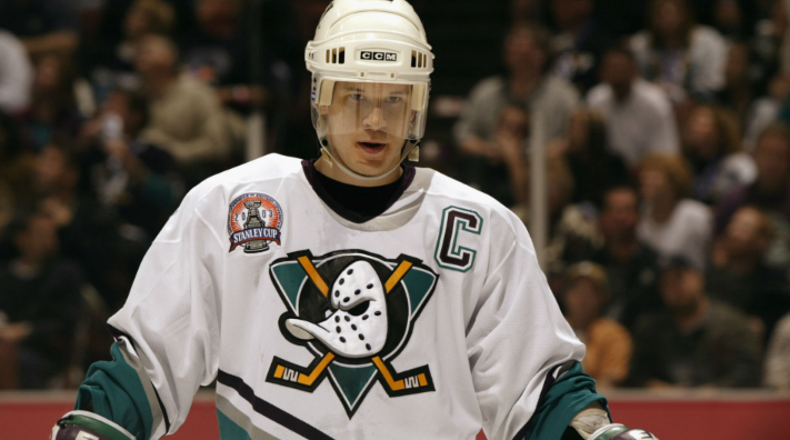 Paul Kariya of the Anaheim Mighty Ducks