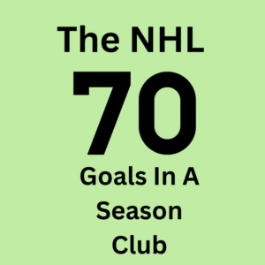NHL players with 70 goals in a season