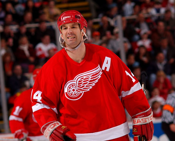 Brendan Shanahan with the Red Wings