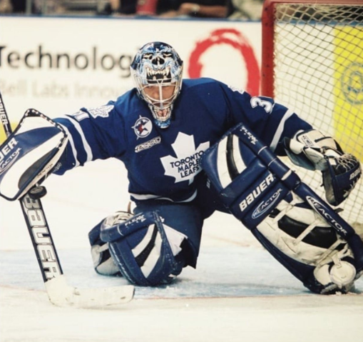 Curtis Joseph with the Leafs