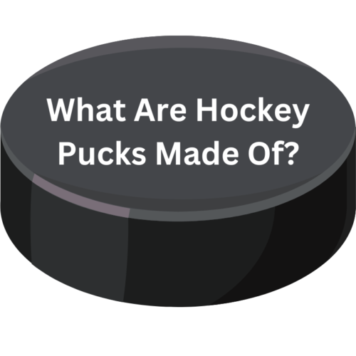 What are hockey pucks made of?