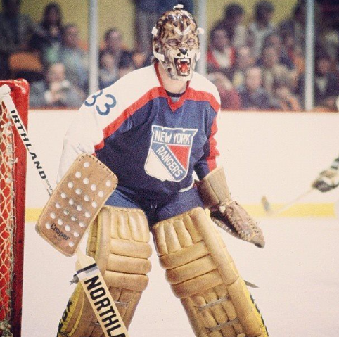 Gilles Gratton with the Rangers