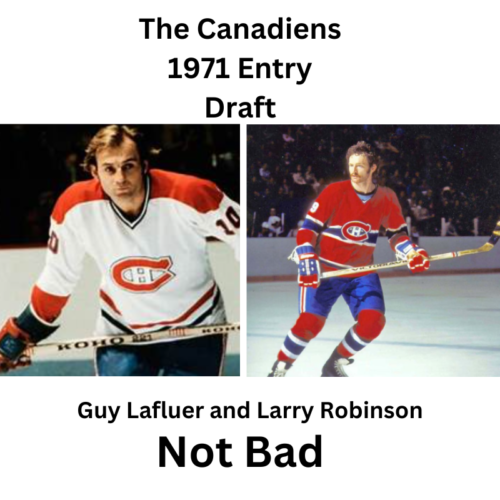 Guy Lafleur and Larry Robinson of the Canadiens