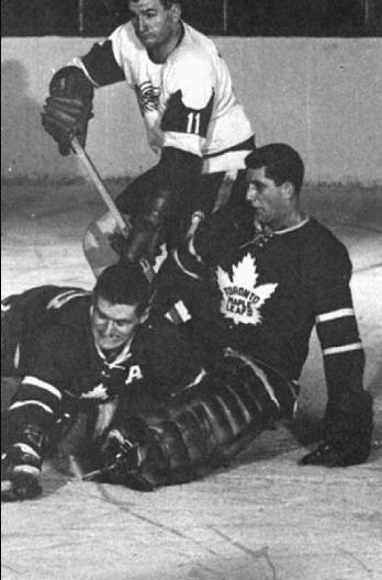 Cesare Maniago with the Leafs