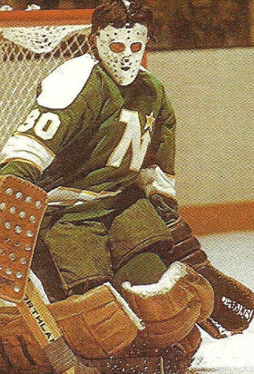 Cesare Maniago with the Minnesota North Stars